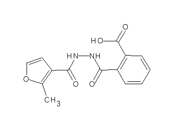 2-{[2-(2-methyl-3-furoyl)hydrazino]carbonyl}benzoic acid