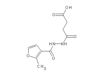 4-[2-(2-methyl-3-furoyl)hydrazino]-4-oxobutanoic acid