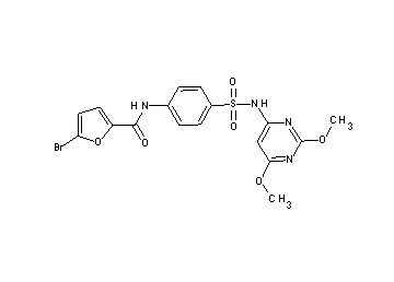 5-bromo-N-(4-{[(2,6-dimethoxy-4-pyrimidinyl)amino]sulfonyl}phenyl)-2-furamide