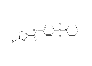 5-bromo-N-[4-(1-piperidinylsulfonyl)phenyl]-2-furamide - Click Image to Close