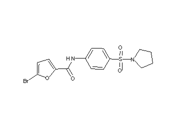 5-bromo-N-[4-(1-pyrrolidinylsulfonyl)phenyl]-2-furamide