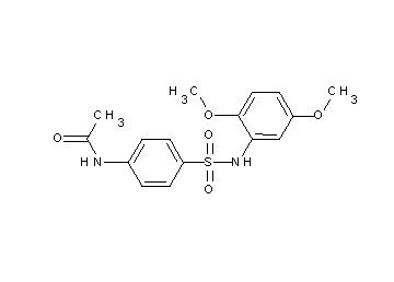 N-(4-{[(2,5-dimethoxyphenyl)amino]sulfonyl}phenyl)acetamide