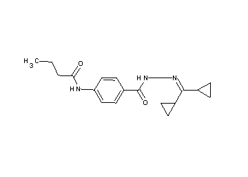 N-(4-{[2-(dicyclopropylmethylene)hydrazino]carbonyl}phenyl)butanamide - Click Image to Close