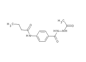 N-{4-[(2-acetylhydrazino)carbonyl]phenyl}butanamide