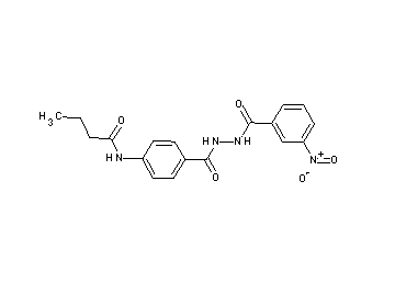 N-(4-{[2-(3-nitrobenzoyl)hydrazino]carbonyl}phenyl)butanamide - Click Image to Close