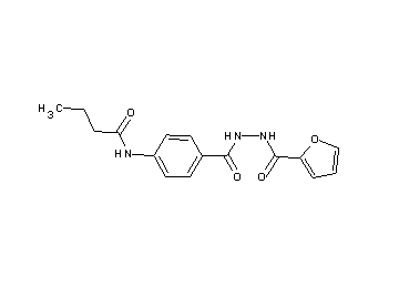 N-(4-{[2-(2-furoyl)hydrazino]carbonyl}phenyl)butanamide