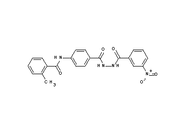 2-methyl-N-(4-{[2-(3-nitrobenzoyl)hydrazino]carbonyl}phenyl)benzamide