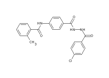 N-(4-{[2-(4-chlorobenzoyl)hydrazino]carbonyl}phenyl)-2-methylbenzamide