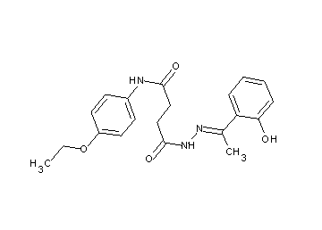 N-(4-ethoxyphenyl)-4-{2-[1-(2-hydroxyphenyl)ethylidene]hydrazino}-4-oxobutanamide