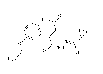 4-[2-(1-cyclopropylethylidene)hydrazino]-N-(4-ethoxyphenyl)-4-oxobutanamide