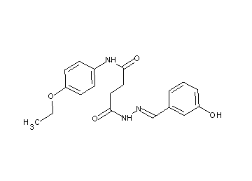 N-(4-ethoxyphenyl)-4-[2-(3-hydroxybenzylidene)hydrazino]-4-oxobutanamide