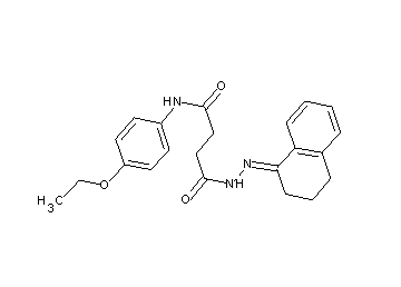 4-[2-(3,4-dihydro-1(2H)-naphthalenylidene)hydrazino]-N-(4-ethoxyphenyl)-4-oxobutanamide