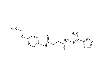 N-(4-ethoxyphenyl)-4-oxo-4-{2-[1-(2-thienyl)ethylidene]hydrazino}butanamide
