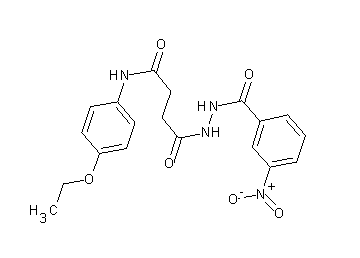 N-(4-ethoxyphenyl)-4-[2-(3-nitrobenzoyl)hydrazino]-4-oxobutanamide - Click Image to Close