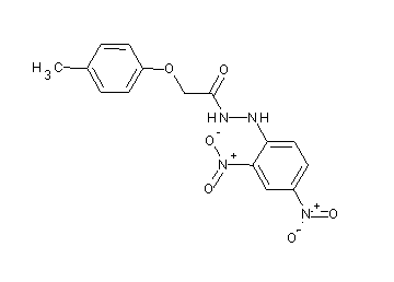 N'-(2,4-dinitrophenyl)-2-(4-methylphenoxy)acetohydrazide N'-(2,4-dinitrophenyl)-2-(4-methylphenoxy)acetohydrazide