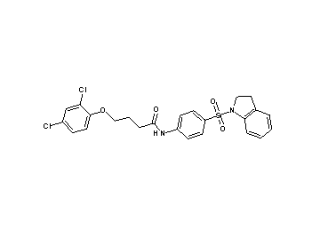4-(2,4-dichlorophenoxy)-N-[4-(2,3-dihydro-1H-indol-1-ylsulfonyl)phenyl]butanamide