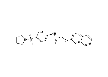 2-(2-naphthyloxy)-N-[4-(1-pyrrolidinylsulfonyl)phenyl]acetamide