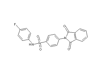 4-(1,3-dioxo-1,3-dihydro-2H-isoindol-2-yl)-N-(4-fluorophenyl)benzenesulfonamide