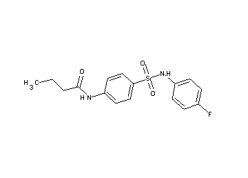 N-(4-{[(4-fluorophenyl)amino]sulfonyl}phenyl)butanamide