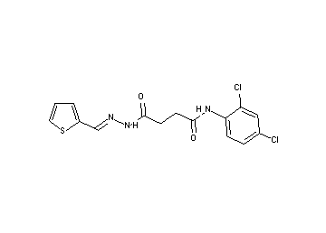 N-(2,4-dichlorophenyl)-4-oxo-4-[2-(2-thienylmethylene)hydrazino]butanamide