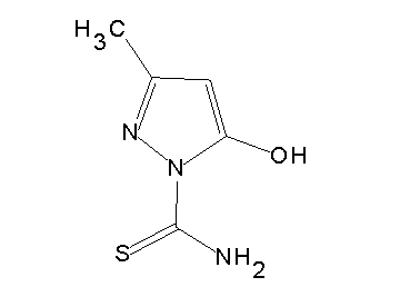 5-hydroxy-3-methyl-1H-pyrazole-1-carbothioamide