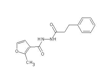 2-methyl-N'-(3-phenylpropanoyl)-3-furohydrazide