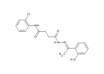 N-(2-chlorophenyl)-4-{2-[1-(2-hydroxyphenyl)ethylidene]hydrazino}-4-oxobutanamide