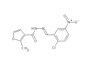 N'-(2-chloro-5-nitrobenzylidene)-2-methyl-3-furohydrazide