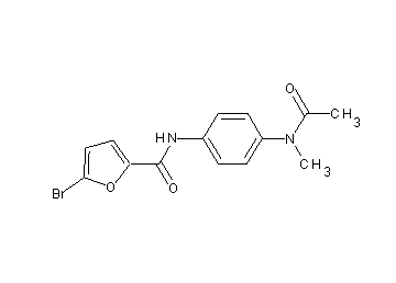 N-{4-[acetyl(methyl)amino]phenyl}-5-bromo-2-furamide