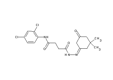 N-(2,4-dichlorophenyl)-4-[2-(3,3-dimethyl-5-oxocyclohexylidene)hydrazino]-4-oxobutanamide
