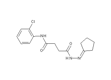 N-(2-chlorophenyl)-4-(2-cyclopentylidenehydrazino)-4-oxobutanamide
