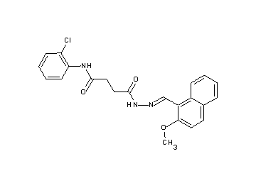 N-(2-chlorophenyl)-4-{2-[(2-methoxy-1-naphthyl)methylene]hydrazino}-4-oxobutanamide