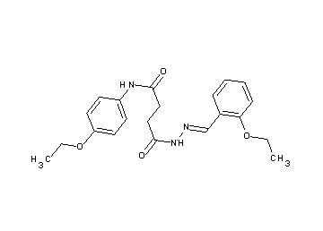 4-[2-(2-ethoxybenzylidene)hydrazino]-N-(4-ethoxyphenyl)-4-oxobutanamide