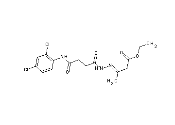 ethyl 3-({4-[(2,4-dichlorophenyl)amino]-4-oxobutanoyl}hydrazono)butanoate