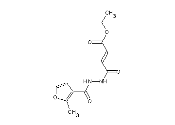 ethyl 4-[2-(2-methyl-3-furoyl)hydrazino]-4-oxo-2-butenoate