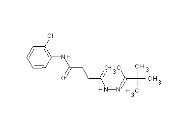 N-(2-chlorophenyl)-4-oxo-4-[2-(1,2,2-trimethylpropylidene)hydrazino]butanamide