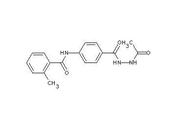 N-{4-[(2-acetylhydrazino)carbonyl]phenyl}-2-methylbenzamide