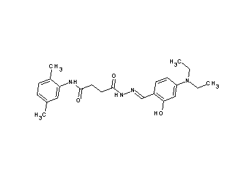 4-{2-[4-(diethylamino)-2-hydroxybenzylidene]hydrazino}-N-(2,5-dimethylphenyl)-4-oxobutanamide