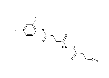 4-(2-butyrylhydrazino)-N-(2,4-dichlorophenyl)-4-oxobutanamide