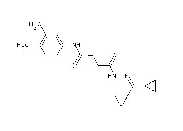 4-[2-(dicyclopropylmethylene)hydrazino]-N-(3,4-dimethylphenyl)-4-oxobutanamide