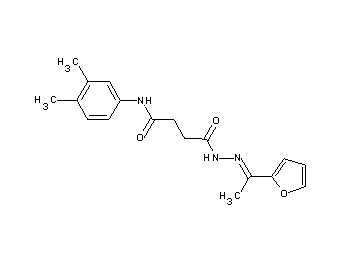 N-(3,4-dimethylphenyl)-4-{2-[1-(2-furyl)ethylidene]hydrazino}-4-oxobutanamide