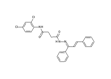 N-(2,4-dichlorophenyl)-4-[2-(1,3-diphenyl-2-propen-1-ylidene)hydrazino]-4-oxobutanamide