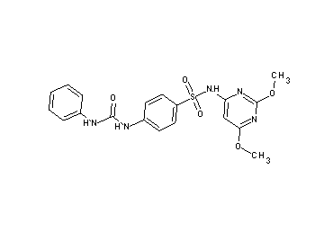 4-[(anilinocarbonyl)amino]-N-(2,6-dimethoxy-4-pyrimidinyl)benzenesulfonamide