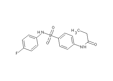 N-(4-{[(4-fluorophenyl)amino]sulfonyl}phenyl)propanamide