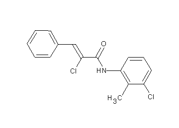 2-chloro-N-(3-chloro-2-methylphenyl)-3-phenylacrylamide