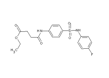 ethyl 4-[(4-{[(4-fluorophenyl)amino]sulfonyl}phenyl)amino]-4-oxobutanoate