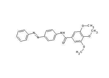 3,4,5-trimethoxy-N-[4-(phenyldiazenyl)phenyl]benzamide