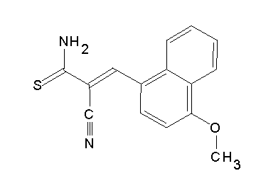2-cyano-3-(4-methoxy-1-naphthyl)-2-propenethioamide