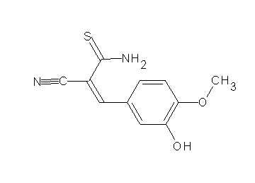 2-cyano-3-(3-hydroxy-4-methoxyphenyl)-2-propenethioamide