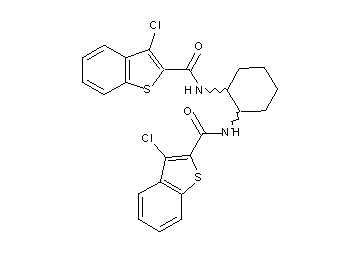 N,N'-1,2-cyclohexanediylbis(3-chloro-1-benzothiophene-2-carboxamide)
